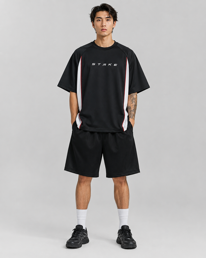 STRKE Oversized Essential Black Tee