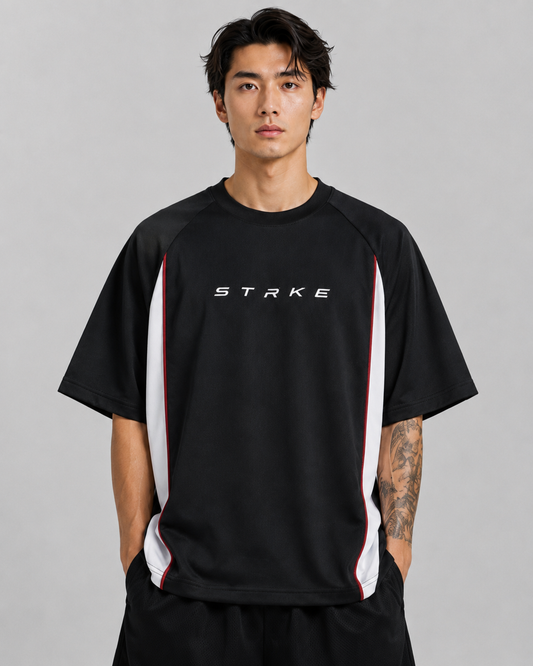 STRKE Oversized Essential Black Tee