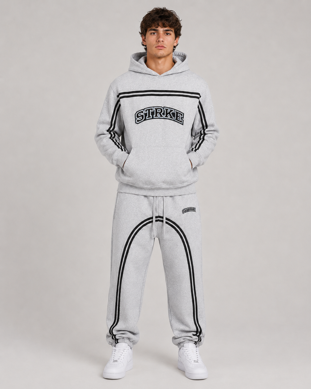 STRKE Striped Hoodie
