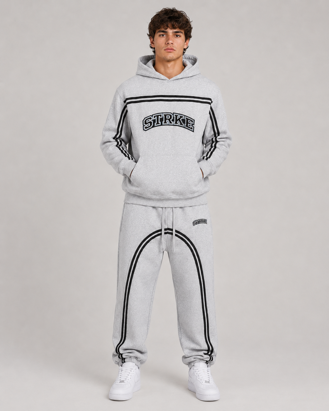STRKE Striped Hoodie