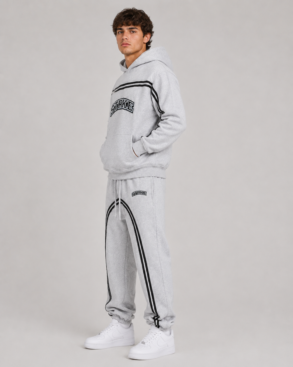 STRKE Striped Hoodie