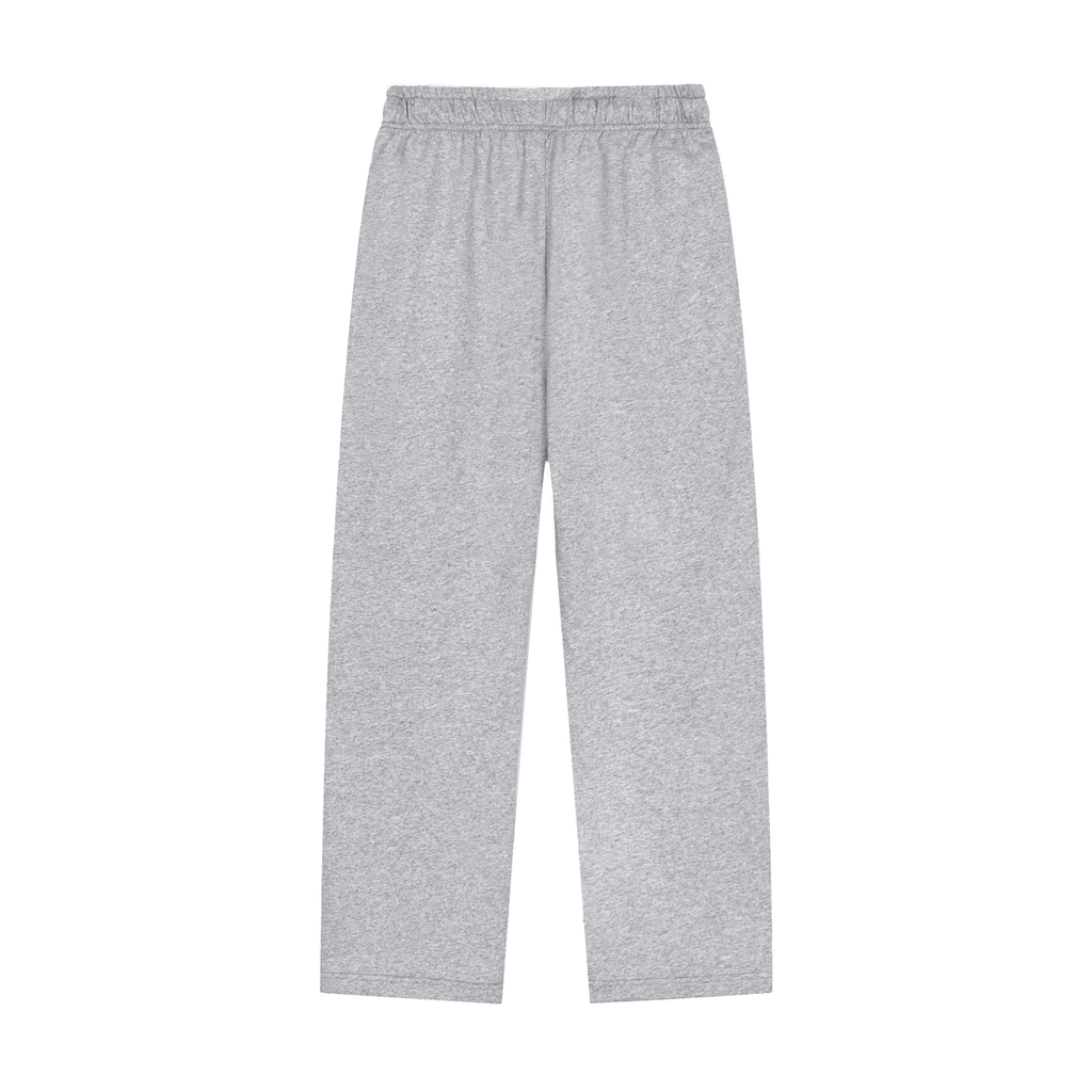 Solid Color Straight-Leg Sweatpants (Dark)