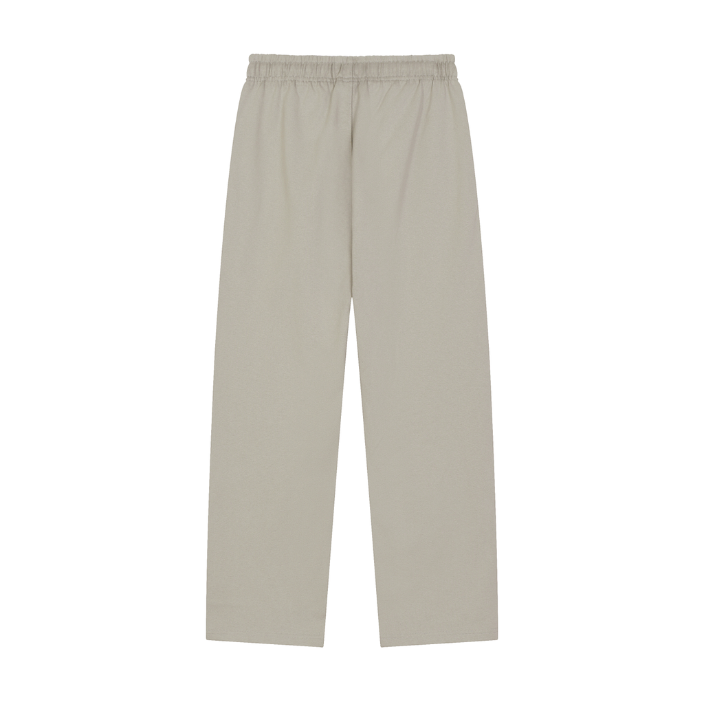 Solid Color Straight-Leg Sweatpants (Dark)
