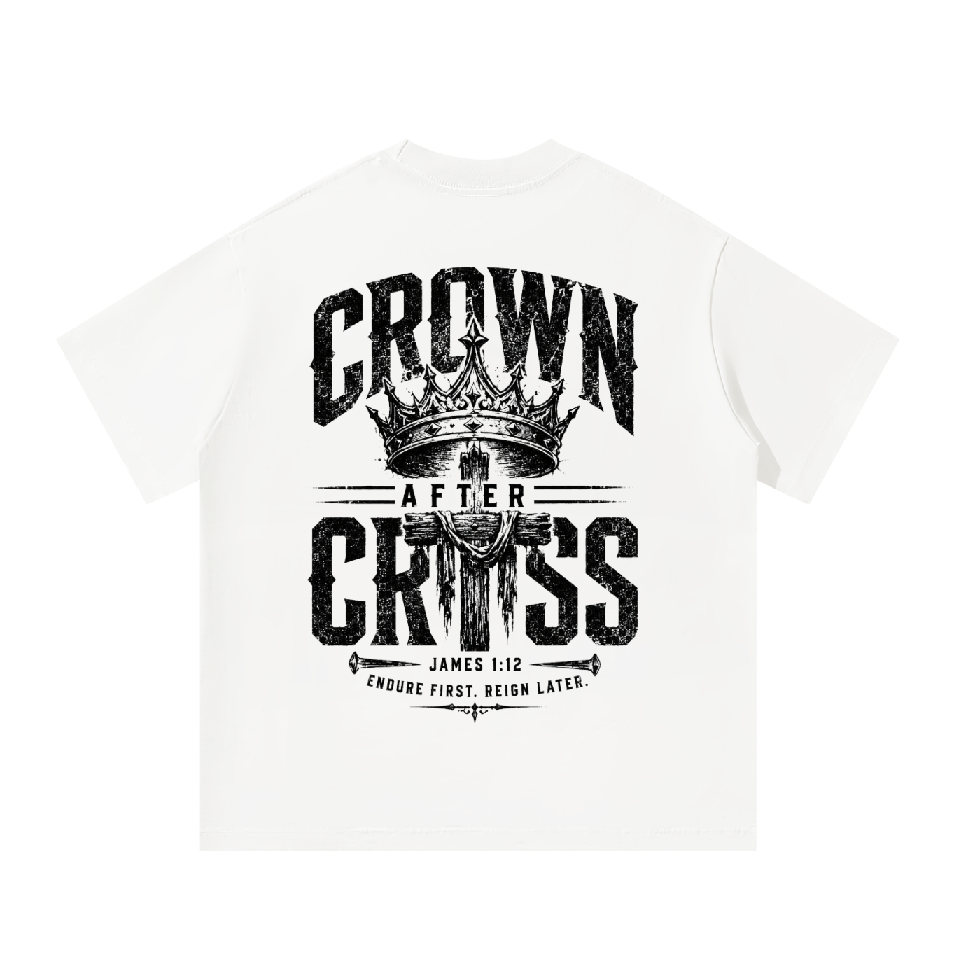CROWN AFTER CROSS Oversized tee