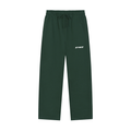 Solid Color Straight-Leg Sweatpants (Dark)