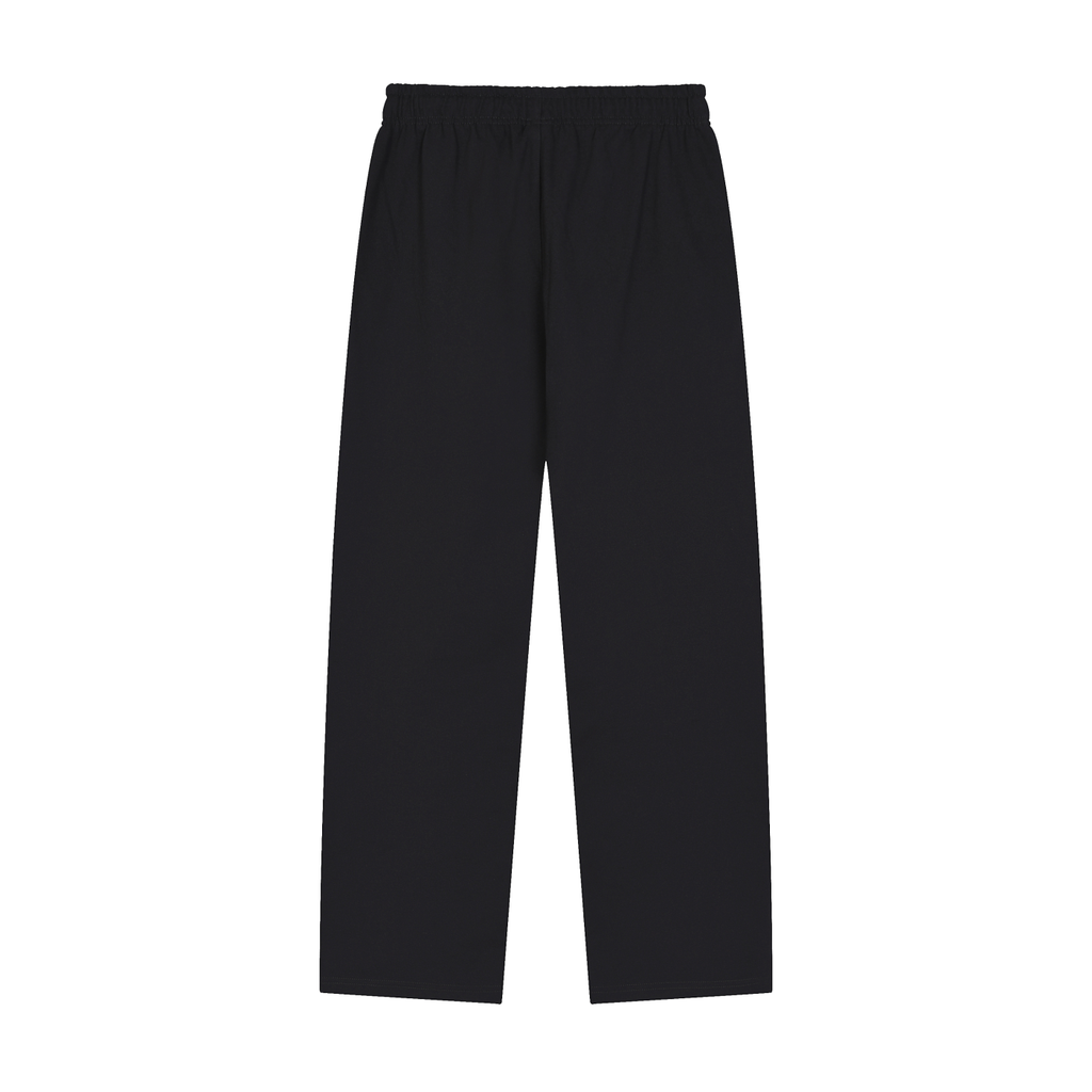 Solid Color Straight-Leg Sweatpants (Dark)