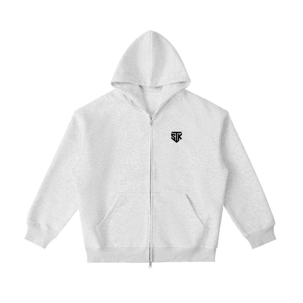 Minimalistic Essential Zip Up Hoodie (Light)