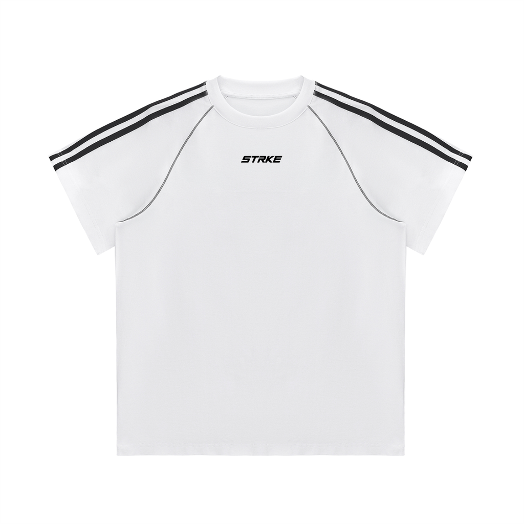 Oversized Contrast Stitch Tee (Light)