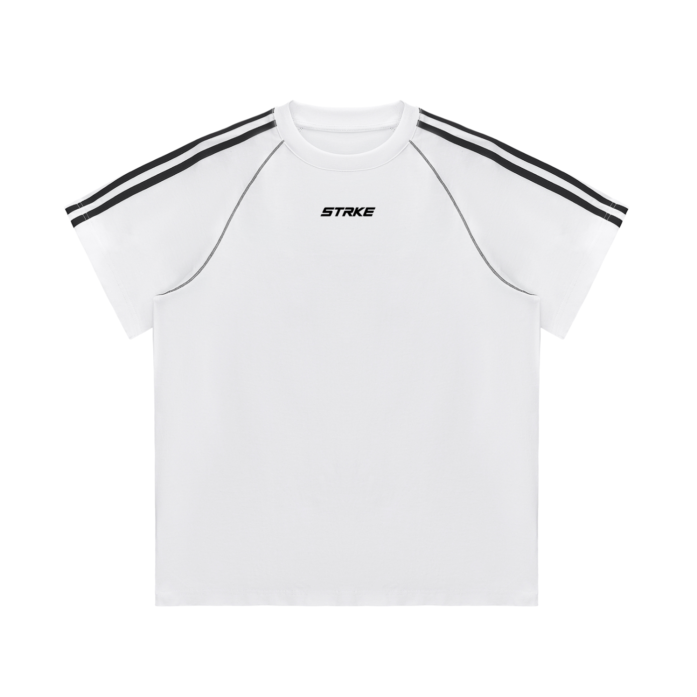 Oversized Contrast Stitch Tee (Light)