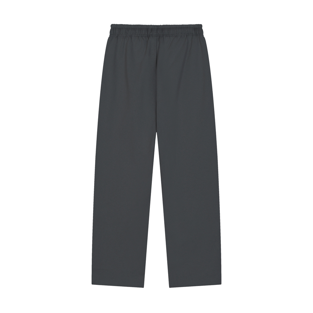 Solid Color Straight-Leg Sweatpants (Dark)