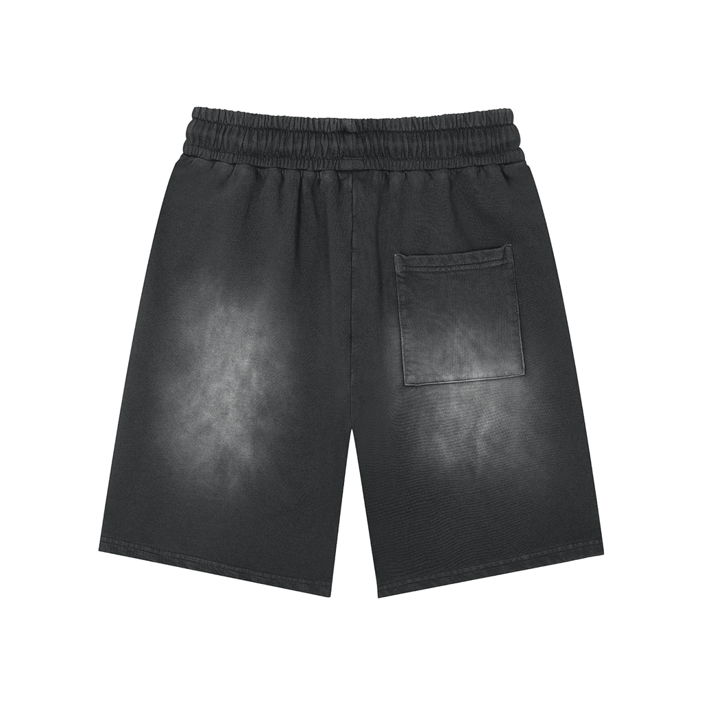 Washed Oversized Athletic Shorts